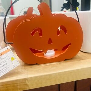 Orange Pumpkin Tealight Holder